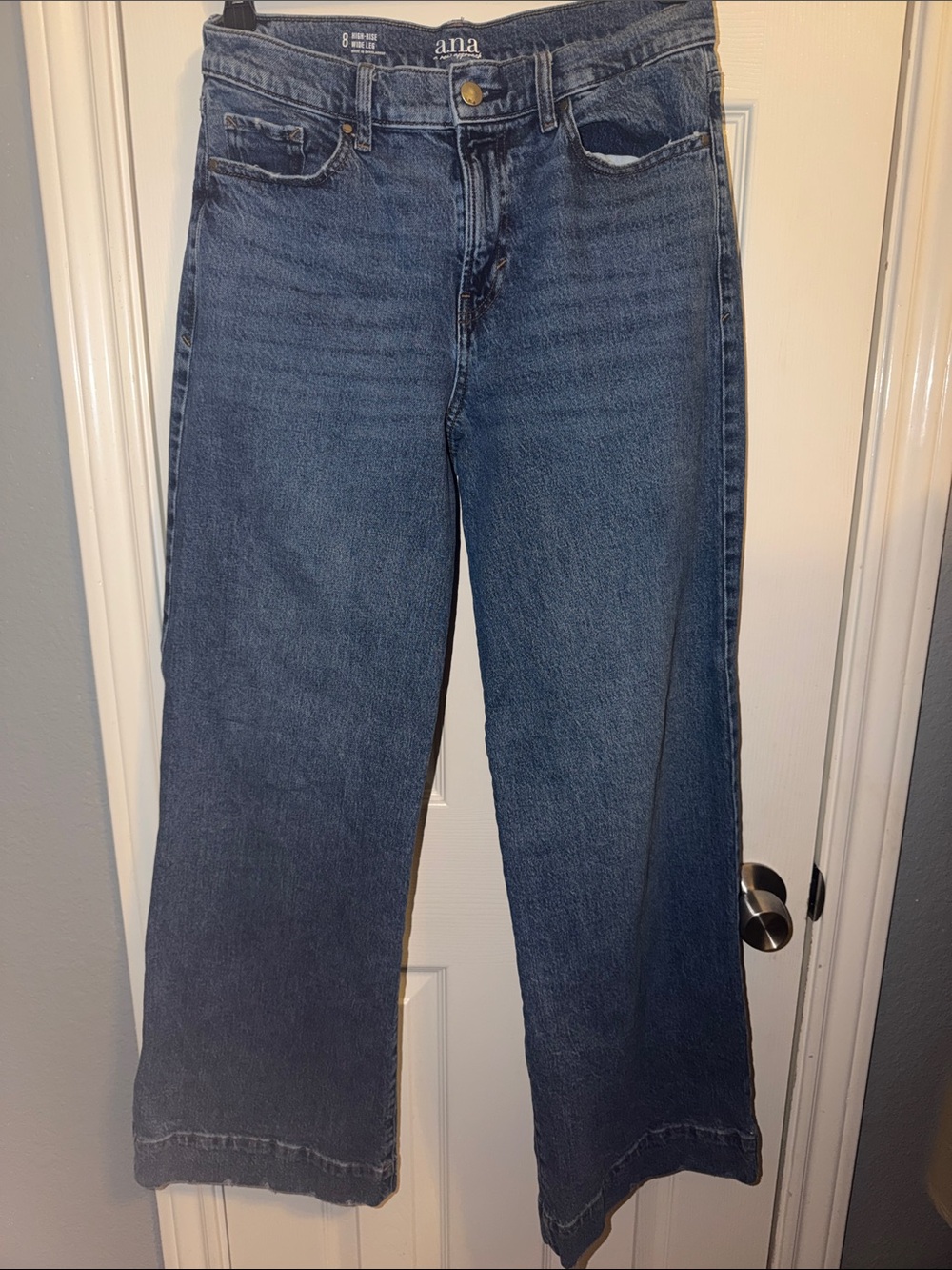 a.n.a Dark Blue Wide Leg Jeans